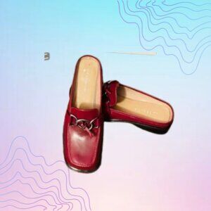 LIZ CLAIBORNE Red Slip-On Loafers